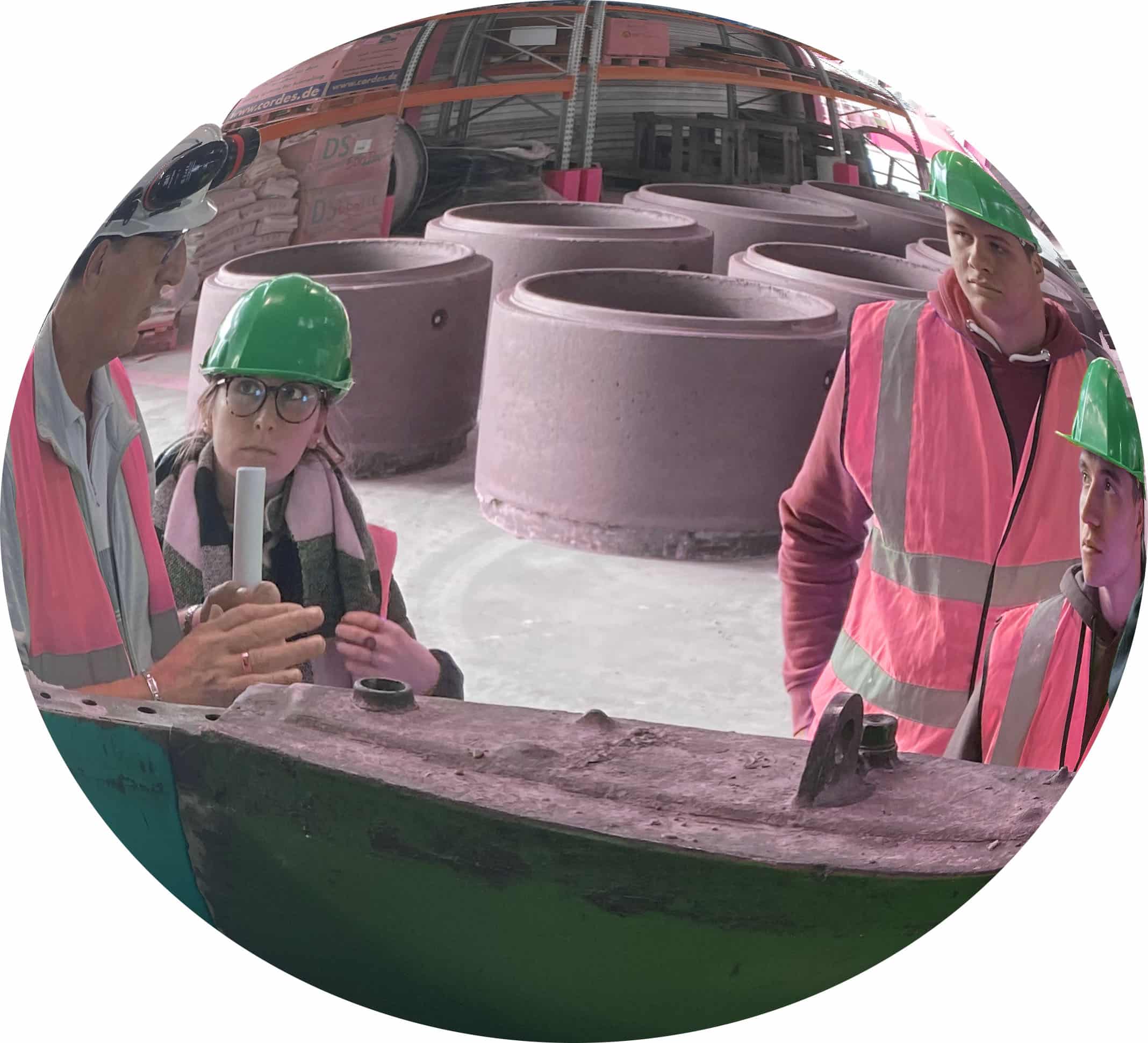 Les BTS Travaux Publics      en visite chez   Durand-Béton         Groupe Etchart